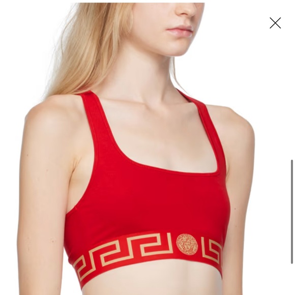 Versace Red Greca Bra - Picture 2 of 5